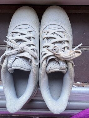 Under Armour Kids Light Beige/White Cleats